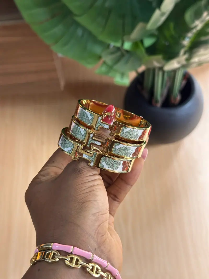 Color Block Cuff Bracelets