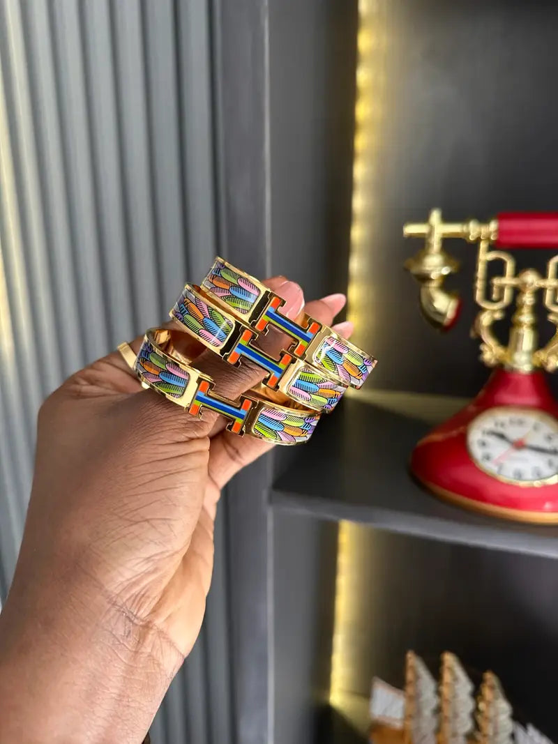 Color Block Cuff Bracelets