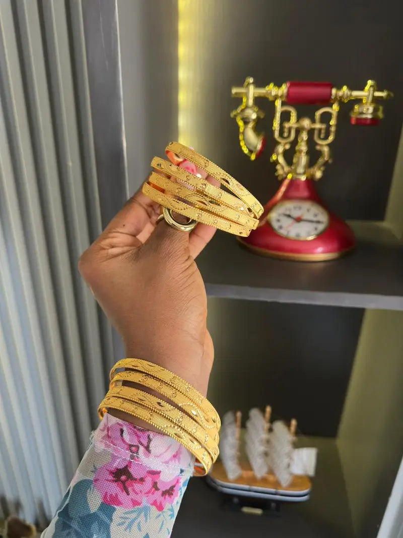Gold Bracelet Stacks