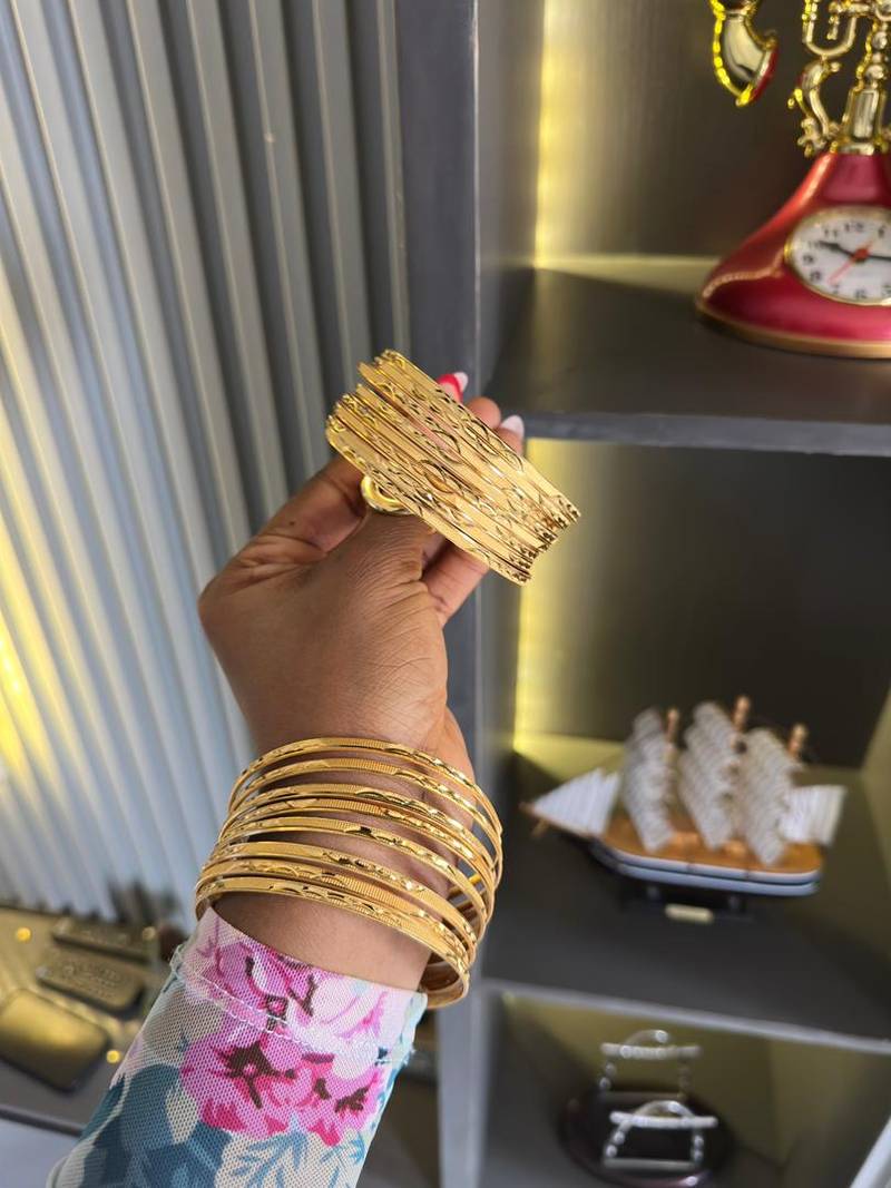 Gold Bracelet Stacks